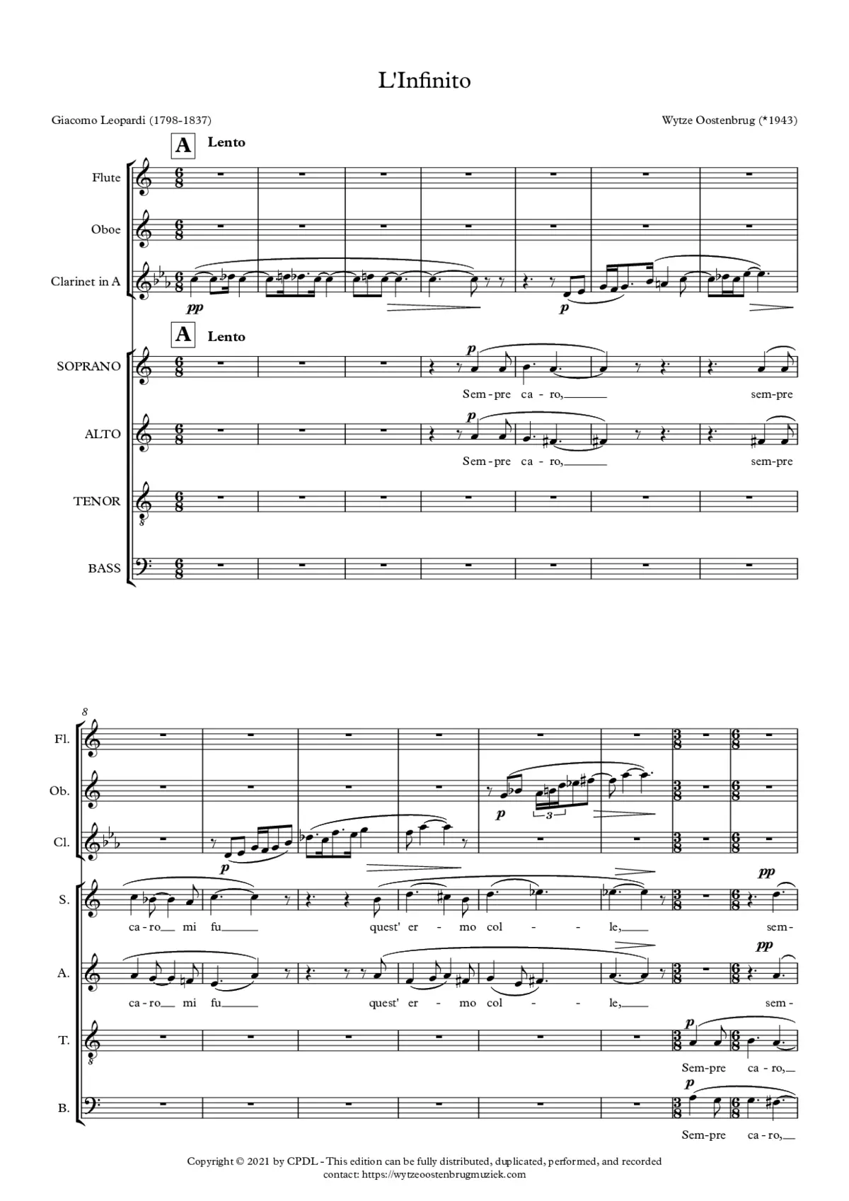 L'Infinito - Page 1
