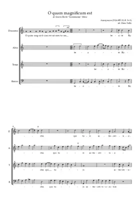 O quam magnificum est (D-Ju MS 33)