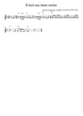Il était une dame tartine