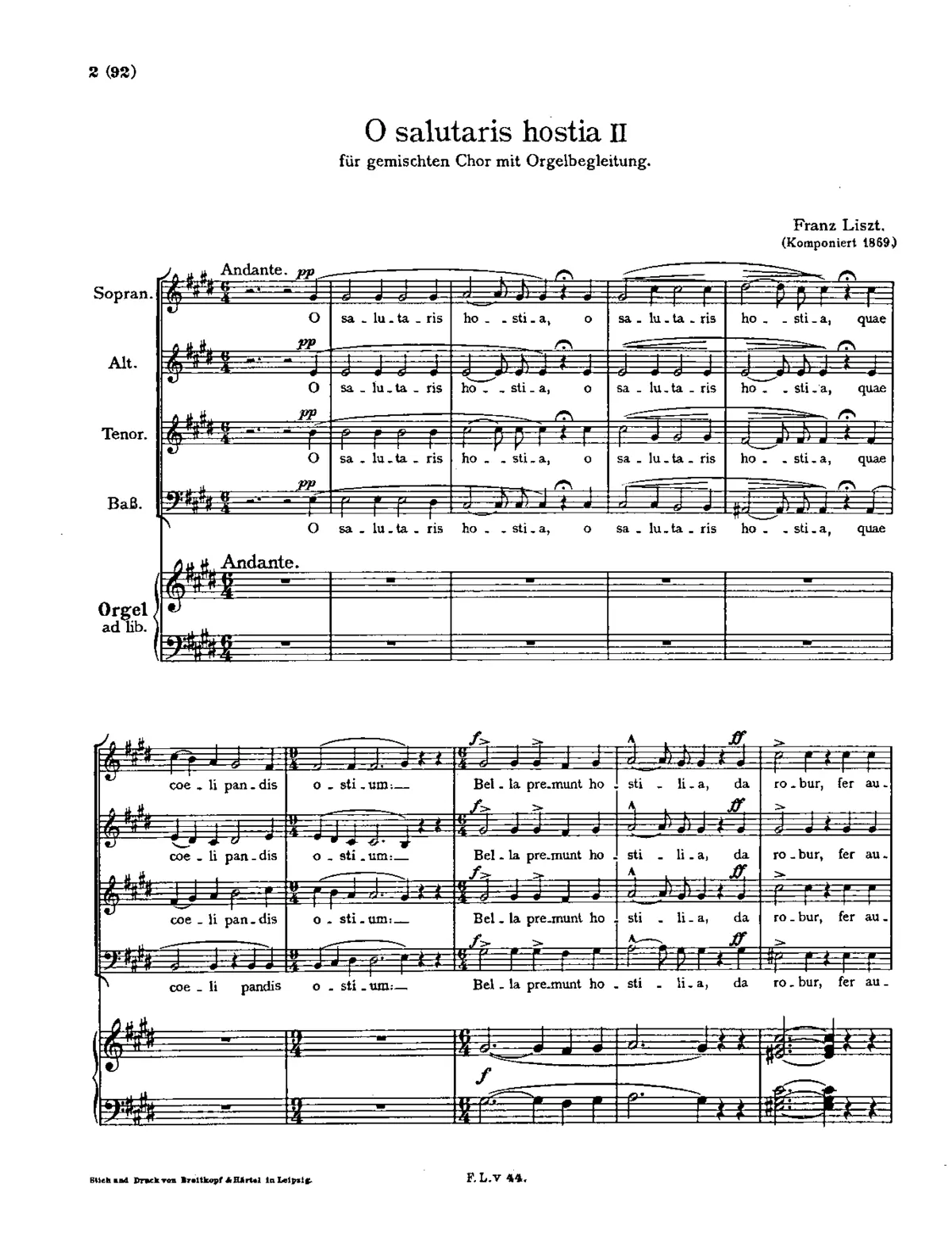 O salutaris hostia II - Page 1