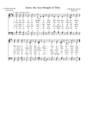 Jesus, the very thought of thee