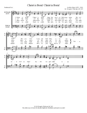 Christ is born! Christ is born!