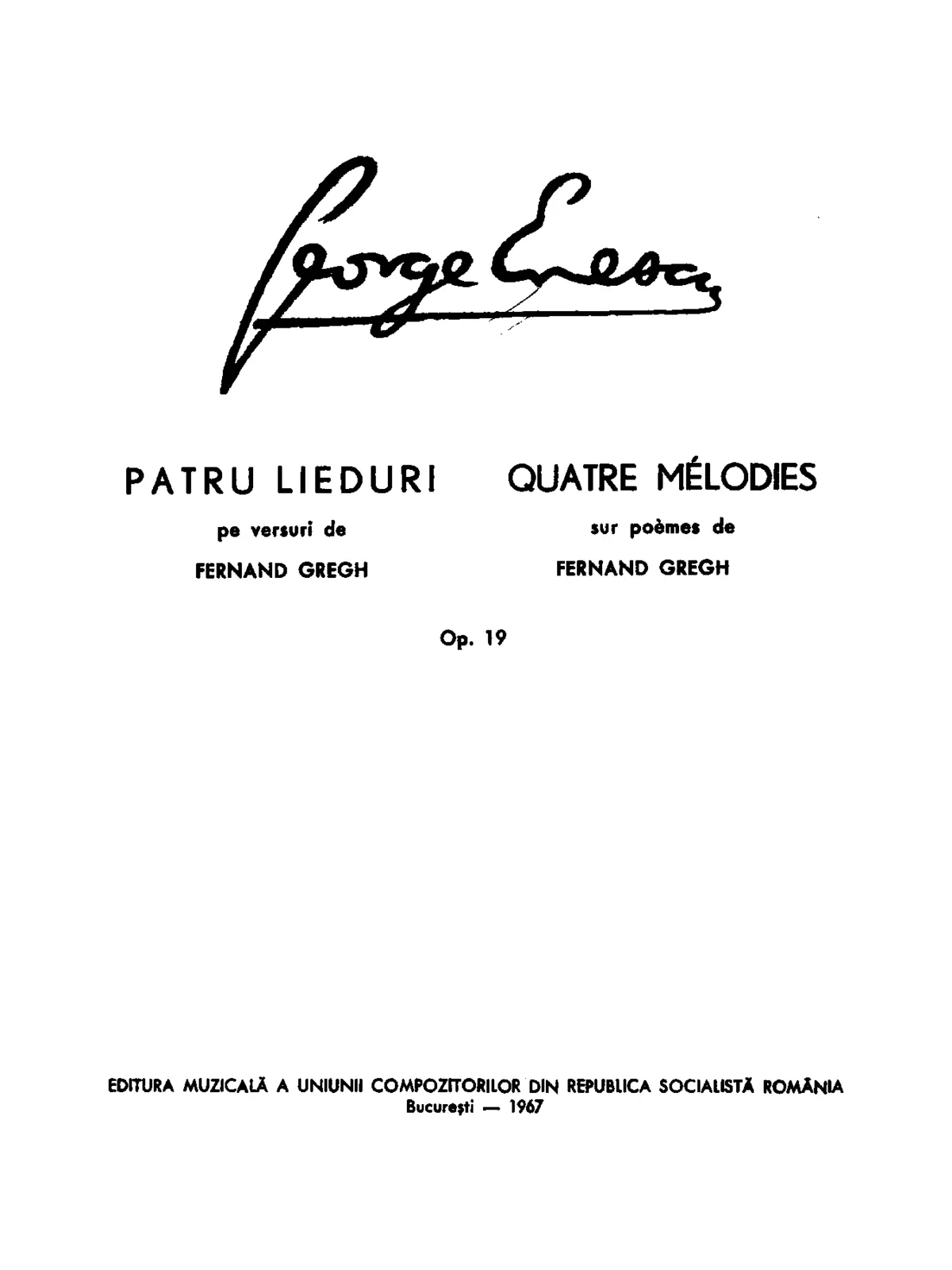 3 Mélodies sur poèmes de Fernand Gregh - Page 1