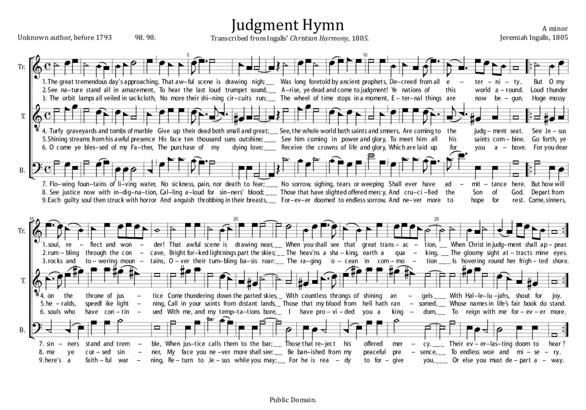 Judgment Hymn - Page 1