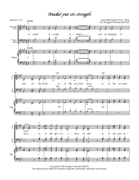 Awake, put on strength