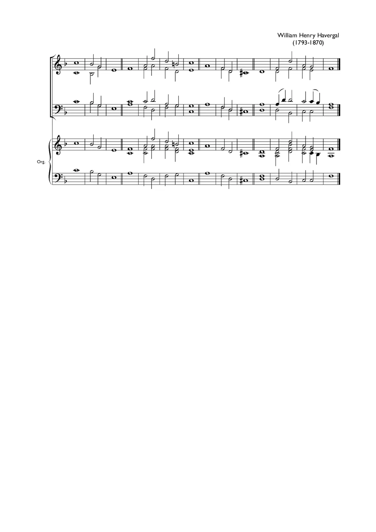 Double chant in F major IX - Page 1