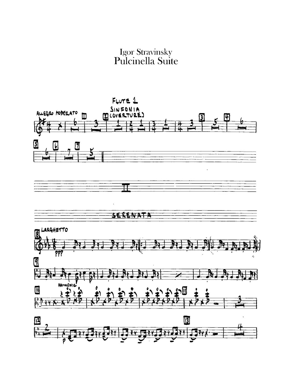 Pulcinella Suite - Page 1