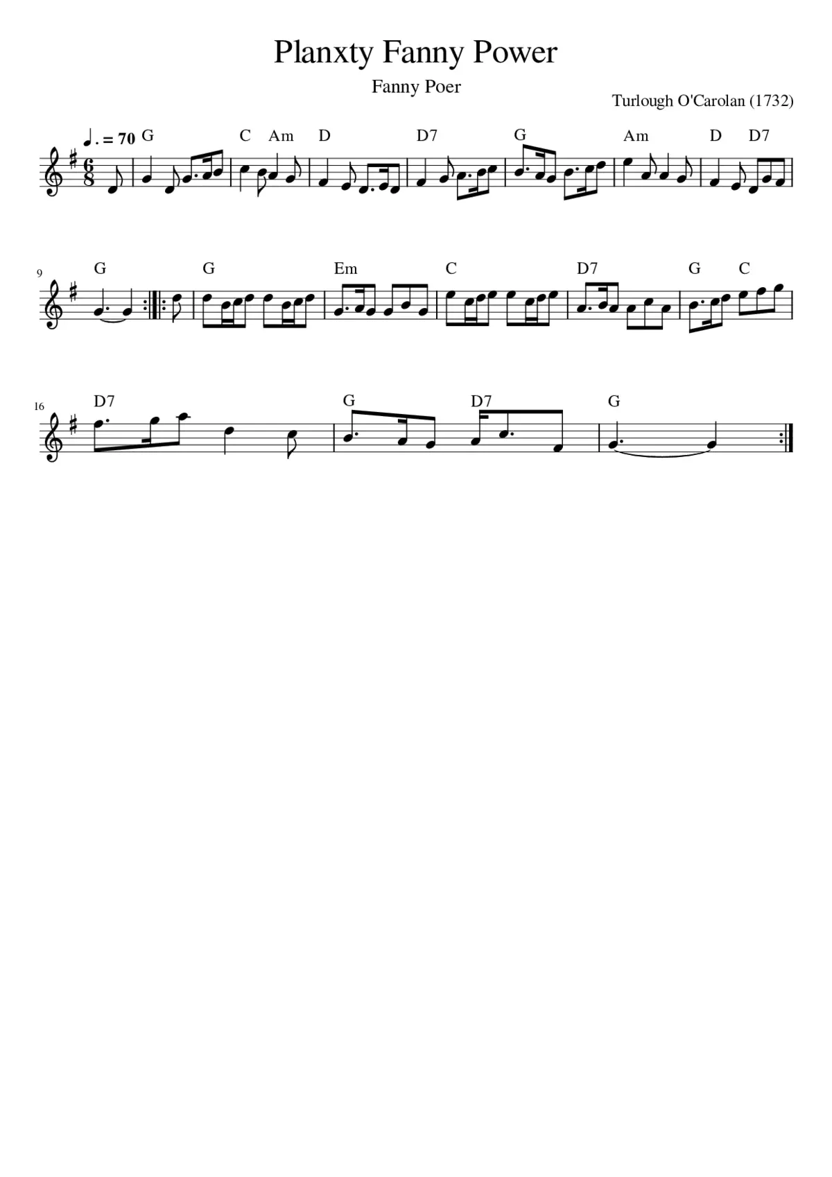 Planxty Fanny Power - Page 1