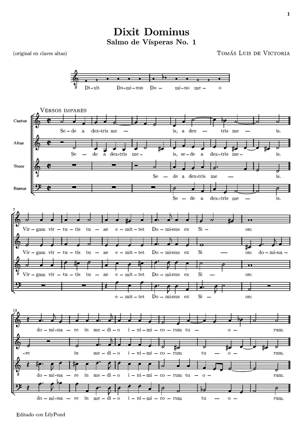 10 Vespers Psalms - Page 1