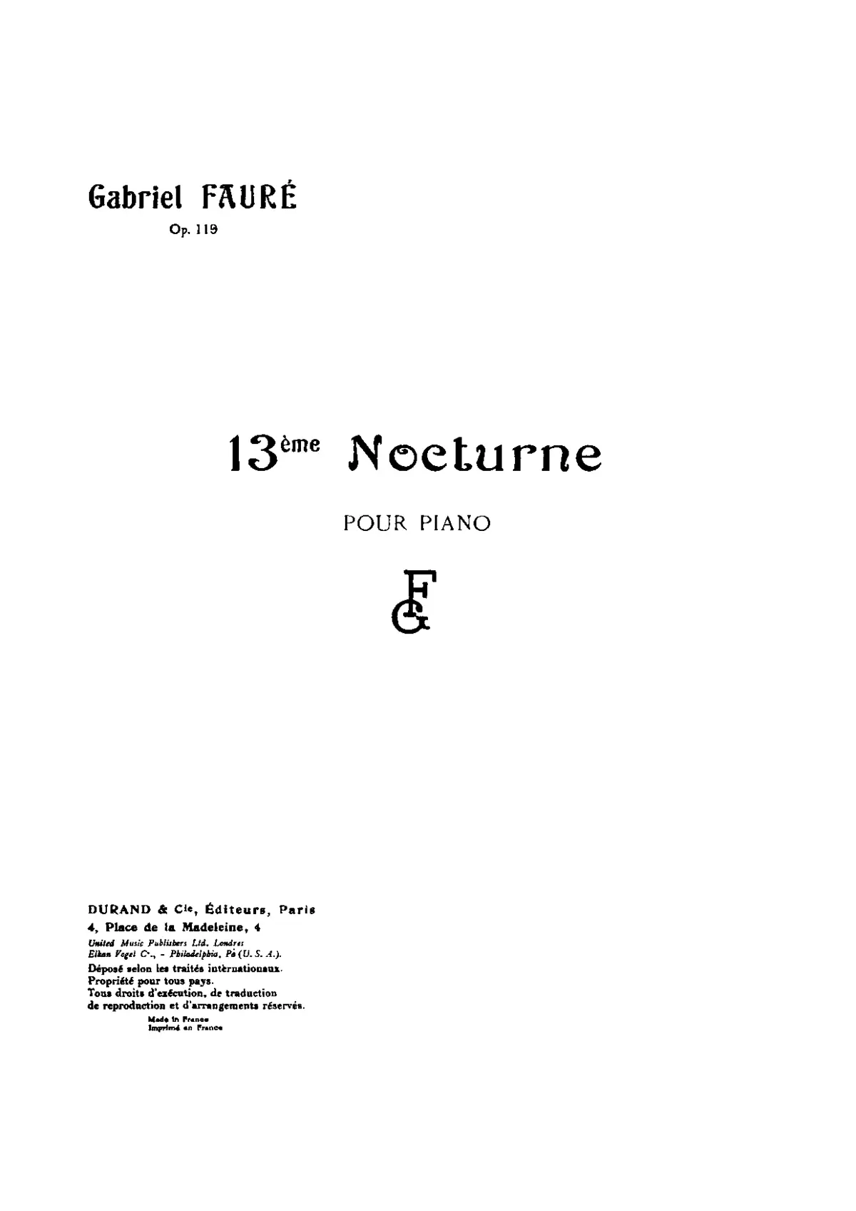 Nocturne No.13 - Page 1