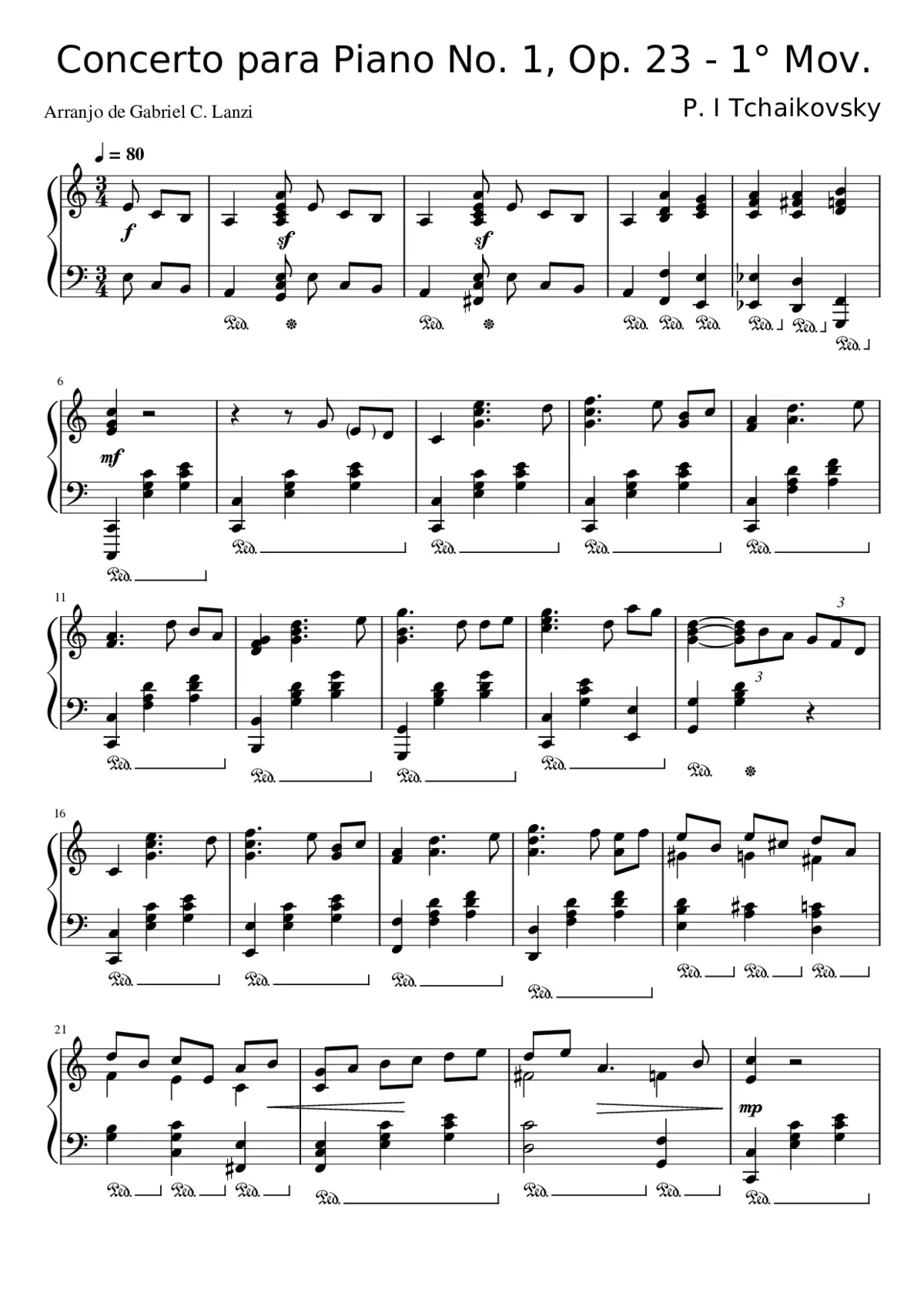 Piano Concerto No.1 Op.23 - Page 1
