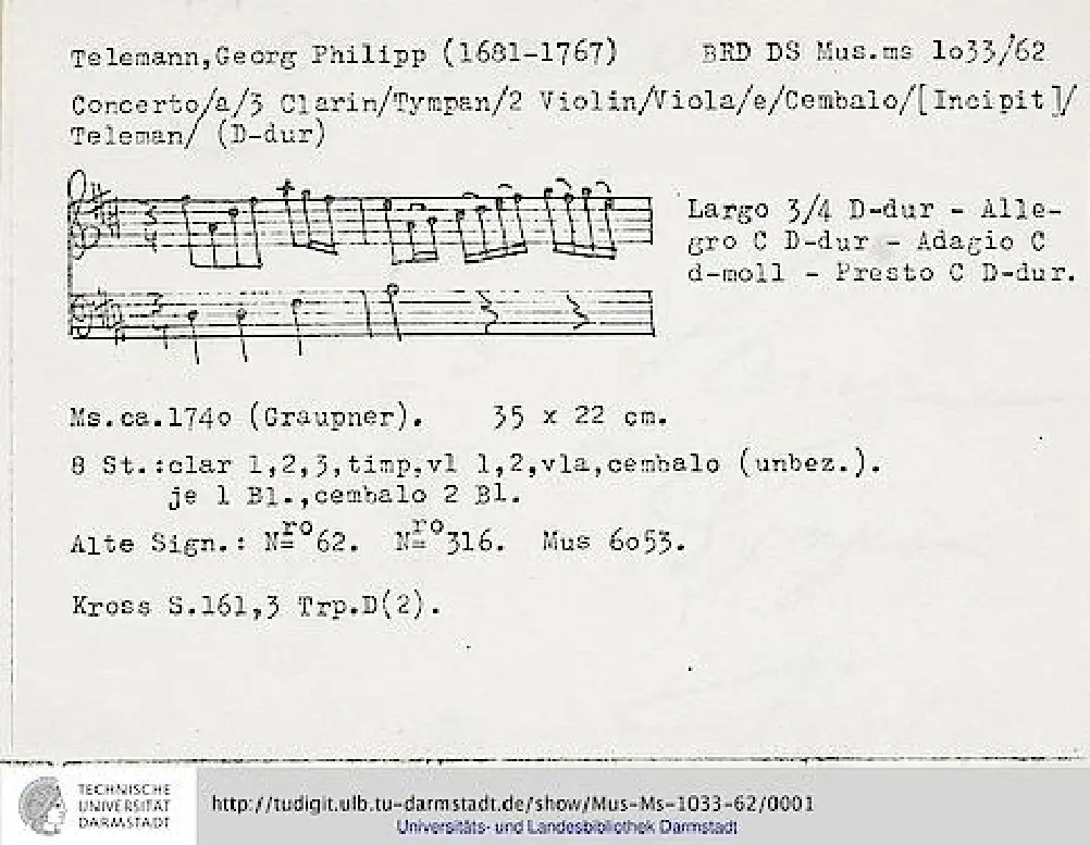 Concerto for 3 Trumpets and Timpani - Page 1