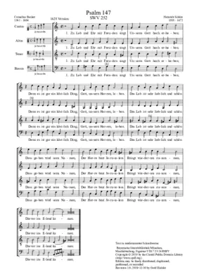 Zu Lob und Ehr mit Freuden singt, SWV 252