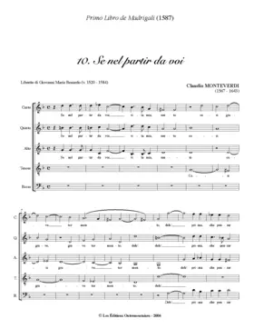 Se nel partir da voi