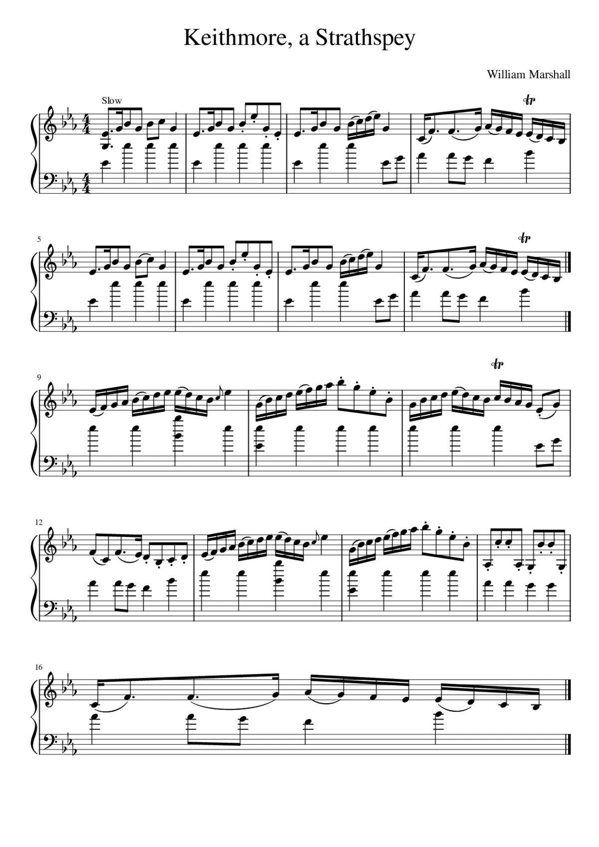 Keithmore a Strathspey - Page 1