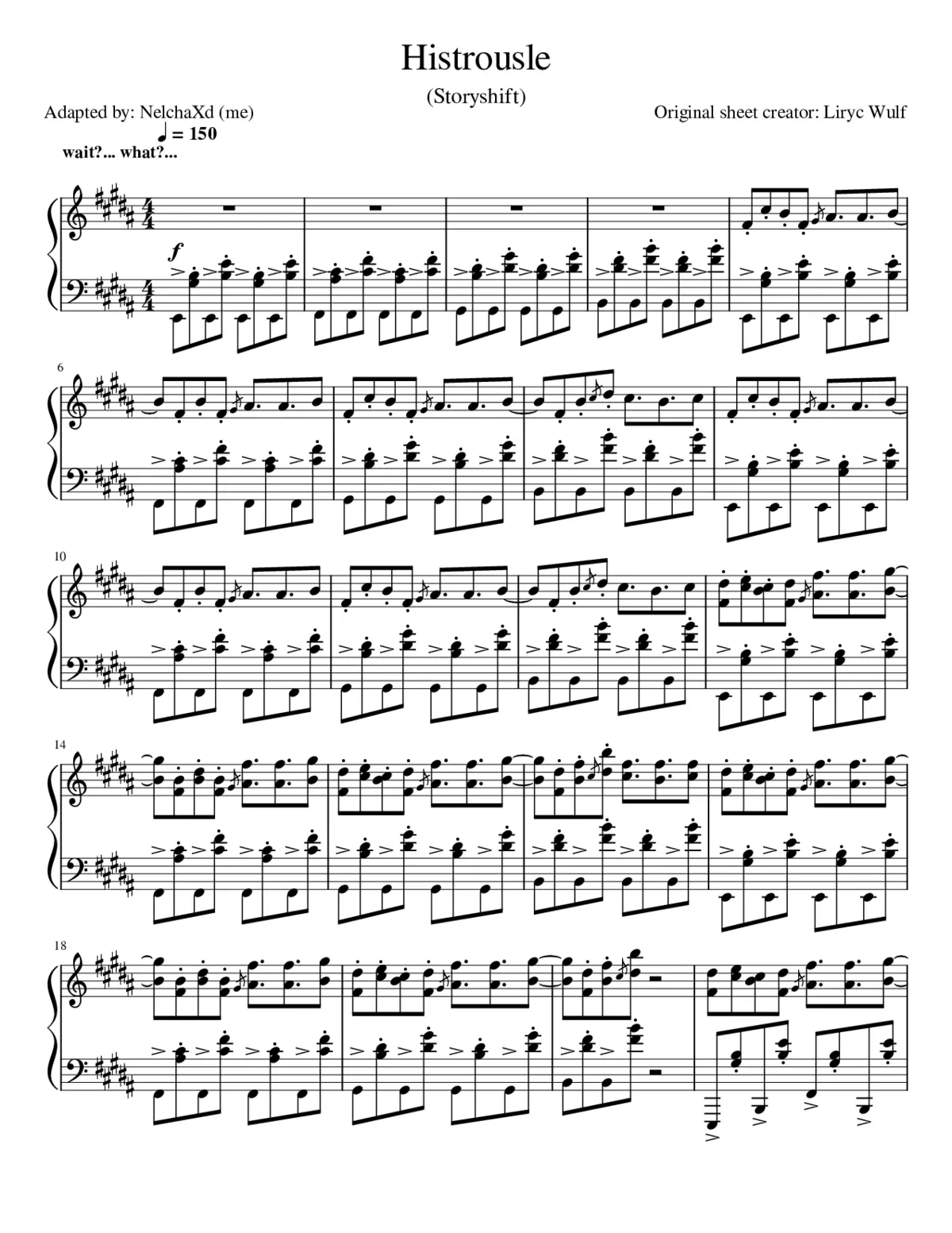 Histrousle - Storyshift - Page 1