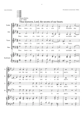 Thou knowest Lord the secrets of our hearts