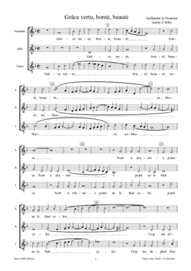 Grâce, vertu, bonté, beaulté, noblesse