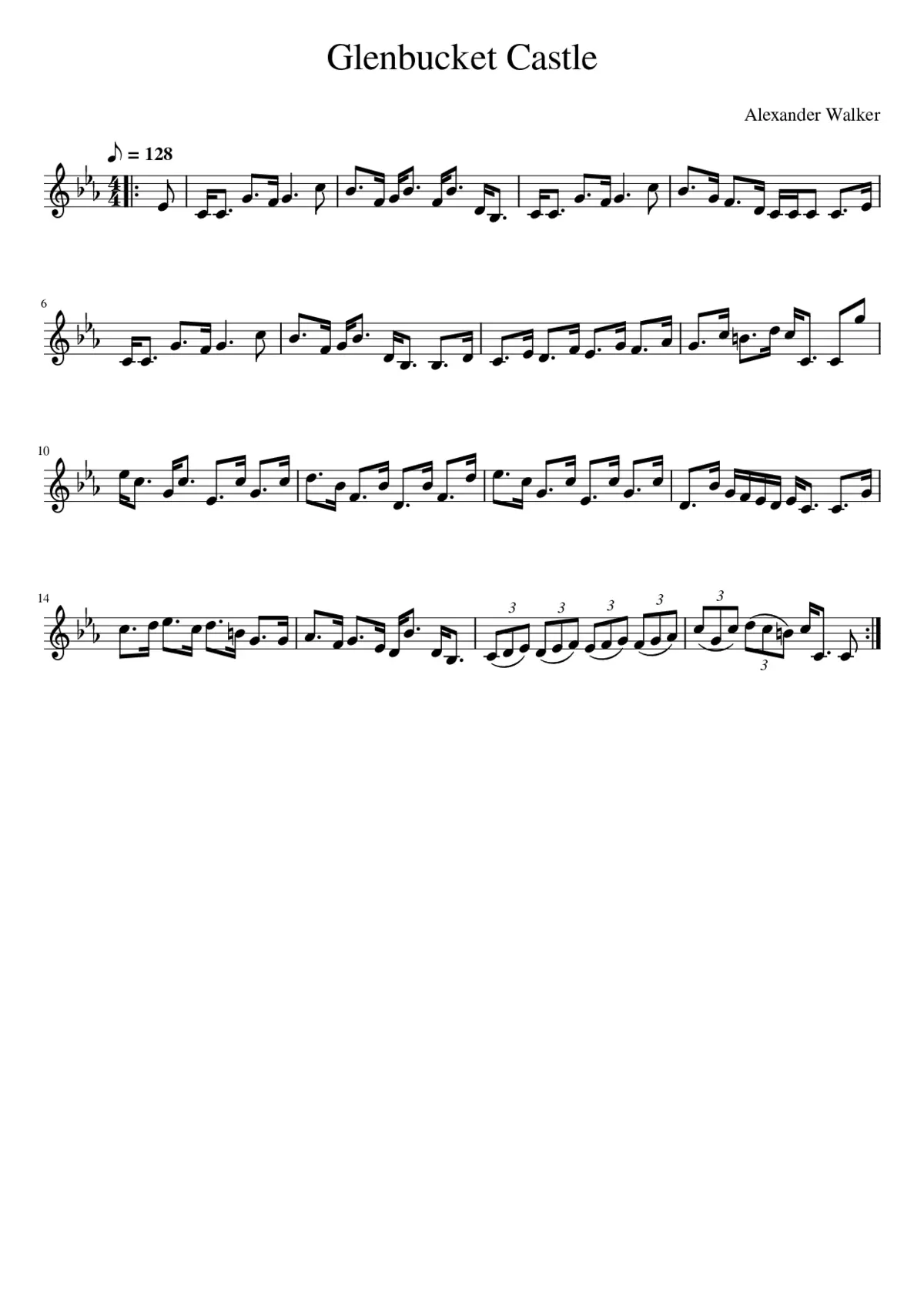 Glenbucket Castle - Page 1