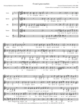 O com'è gran martire