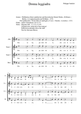 Donna leggiadr' et bella