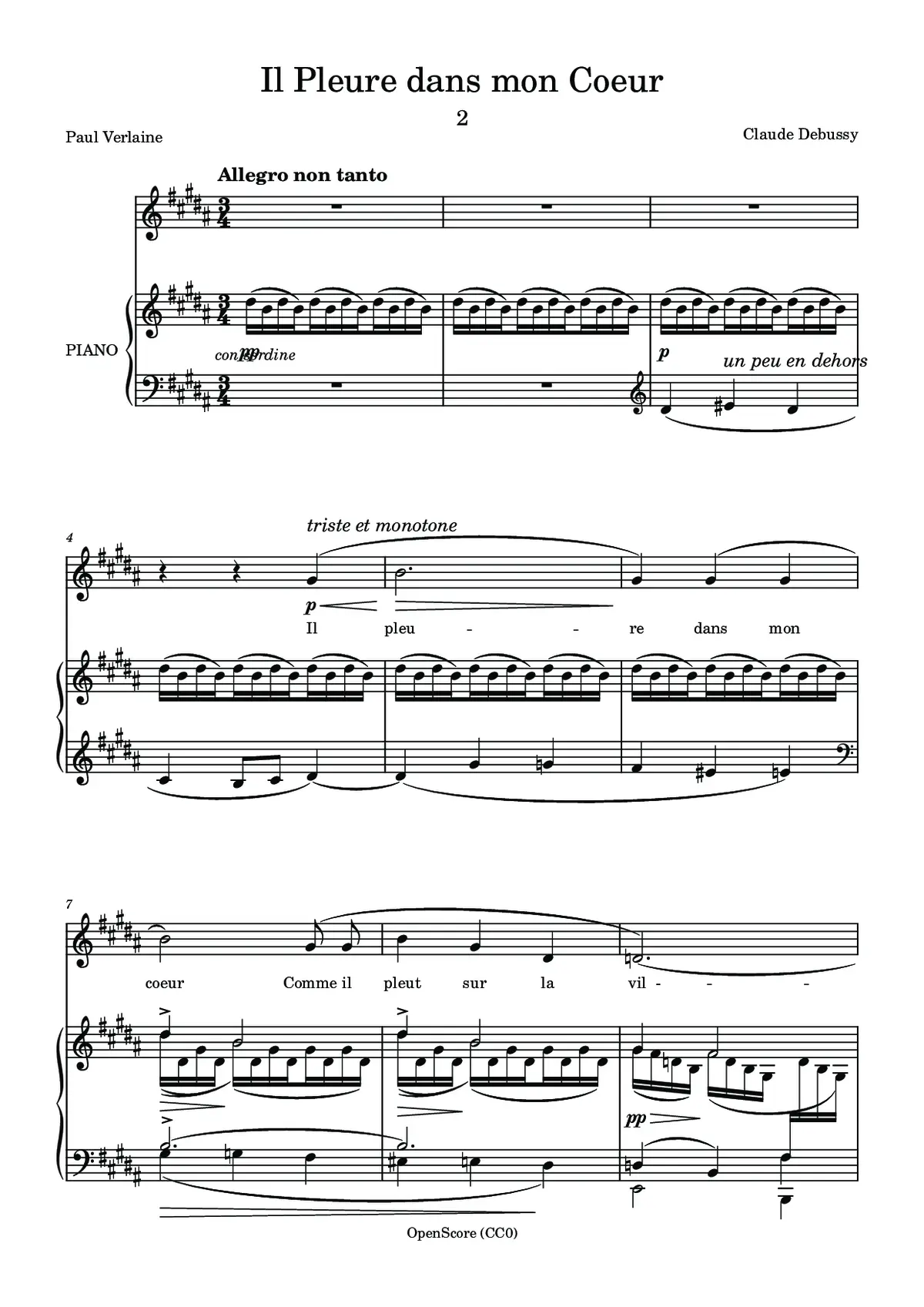 Il pleure dans mon coeur - Page 1