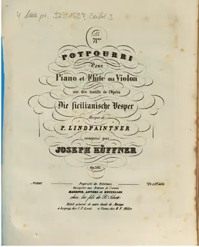 Potpourri for Flute or Violin and Piano No.71