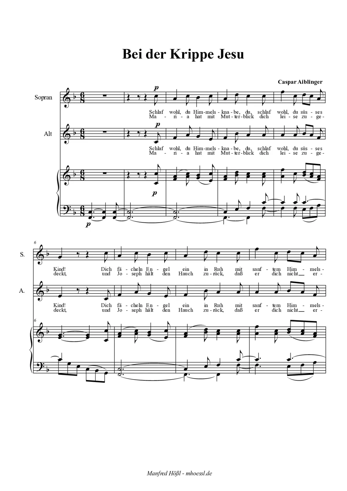 Bei der Krippe Jesu - Page 1