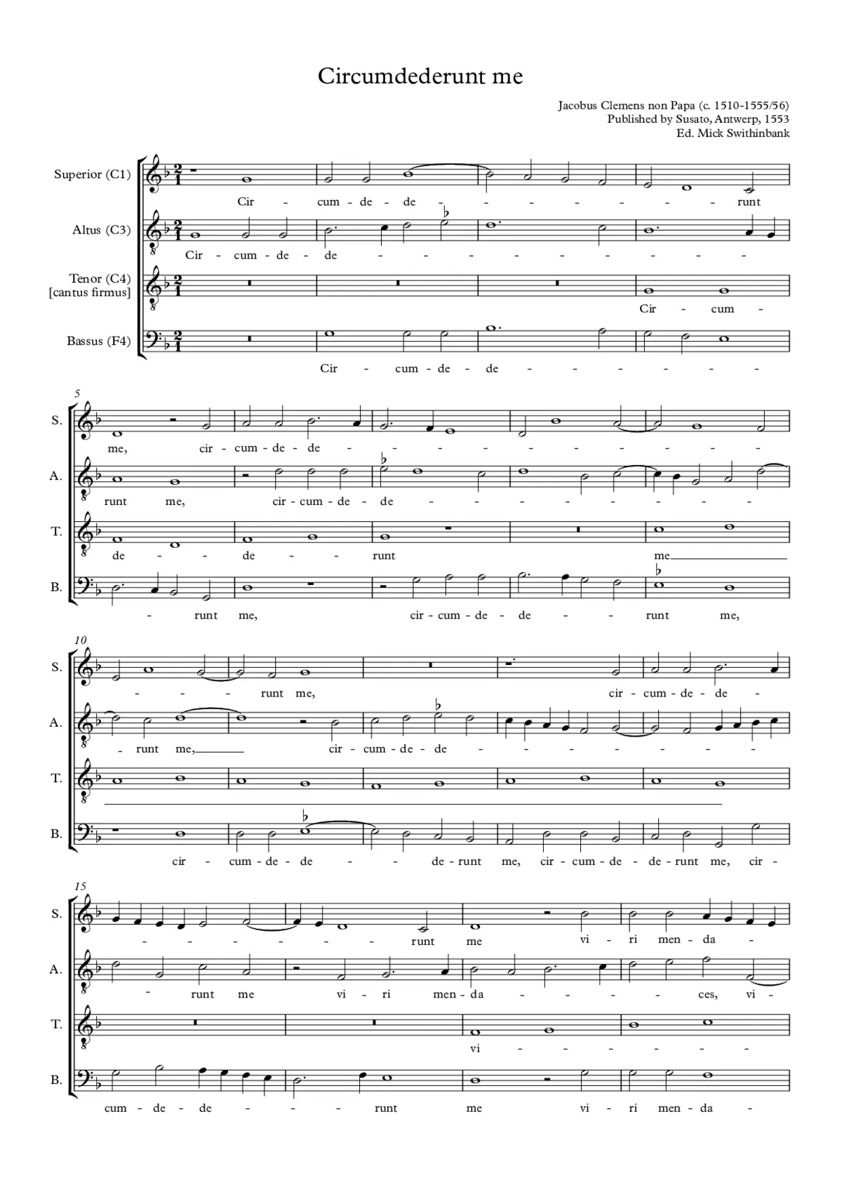 Circumdederunt me viri mendaces - Page 1