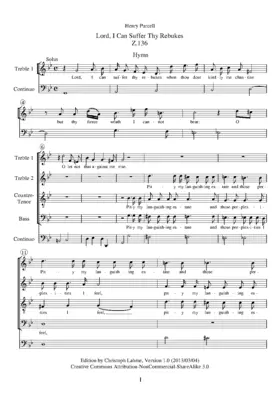 Lord, I Can Suffer Thy Rebukes