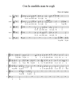 Con la candida man tu cogli