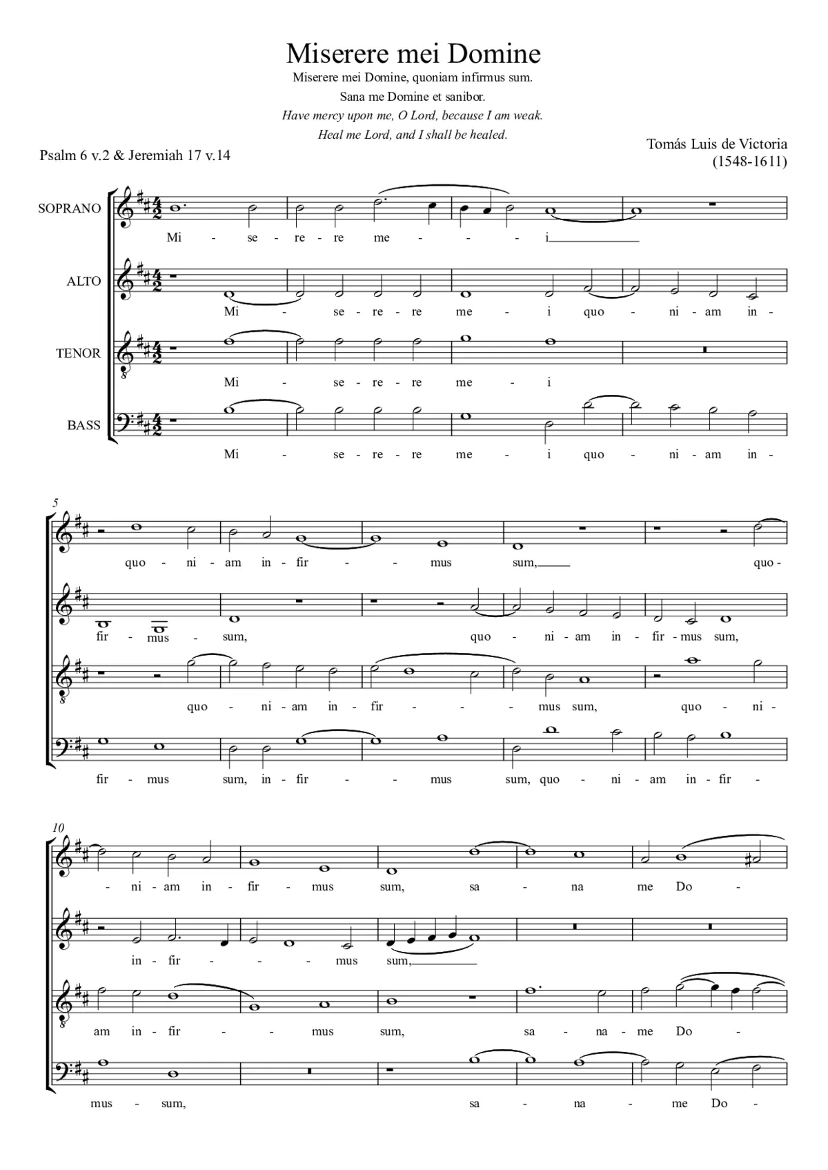 Miserere mei Domine - Page 1