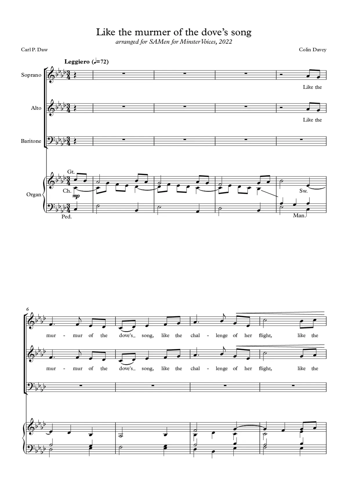 Like the murmur of the dove's song - Page 1