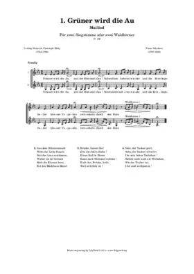 Grüner wird die Au, D.199