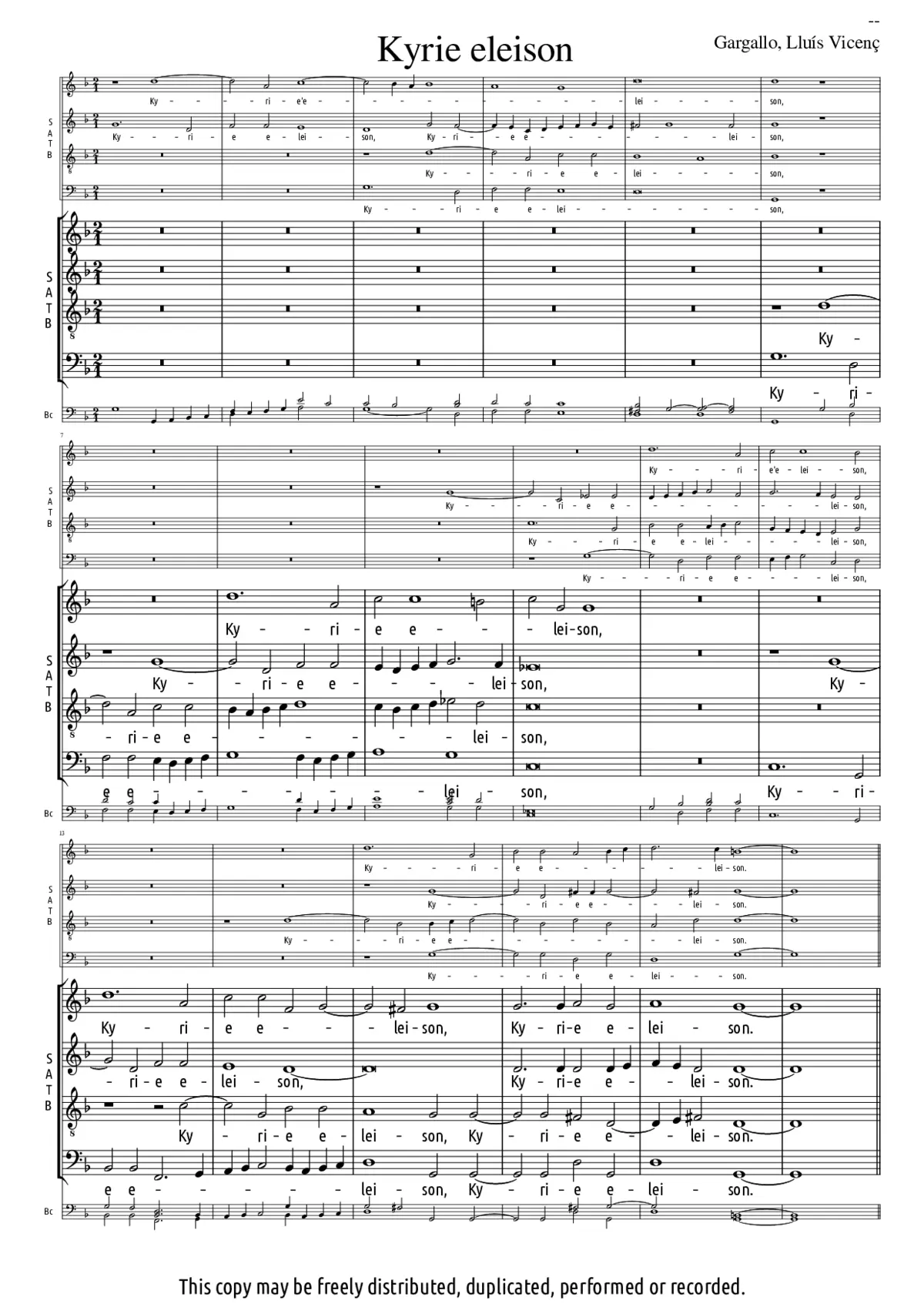Missa a 8 - Page 1