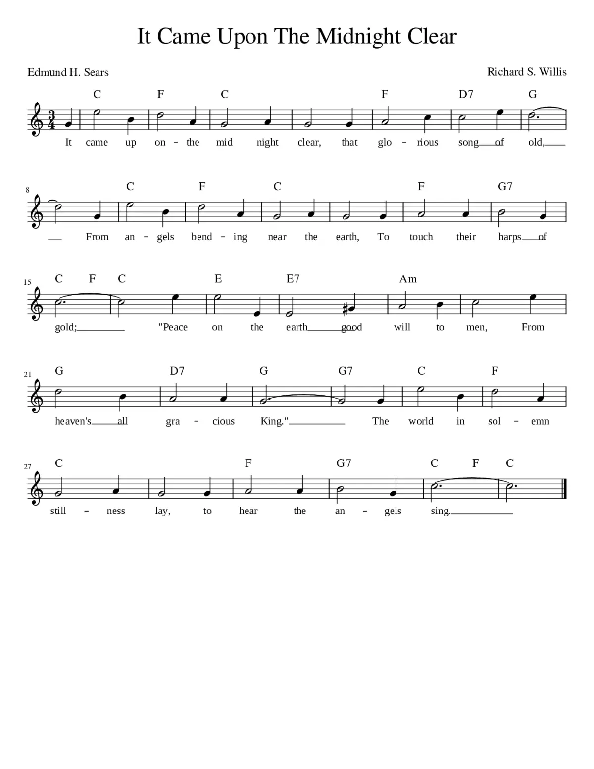 It came upon the midnight clear - Page 1