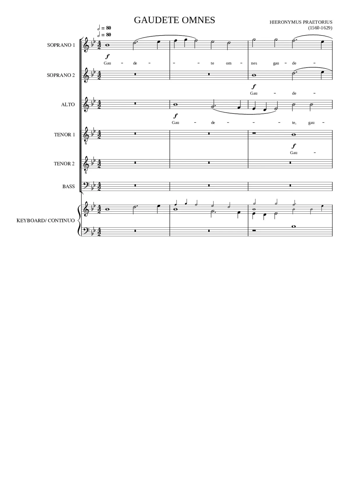 Gaudete omnes - Page 1