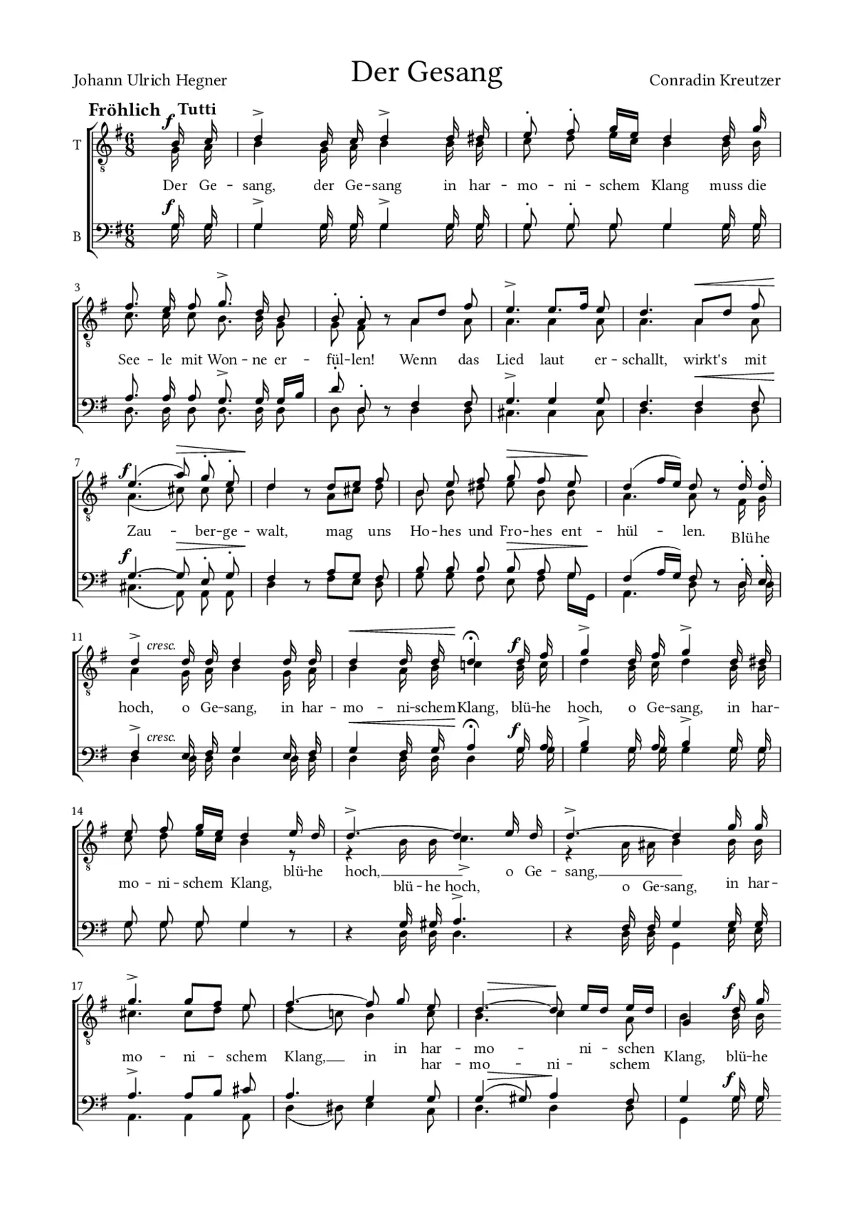 Der Gesang - Page 1