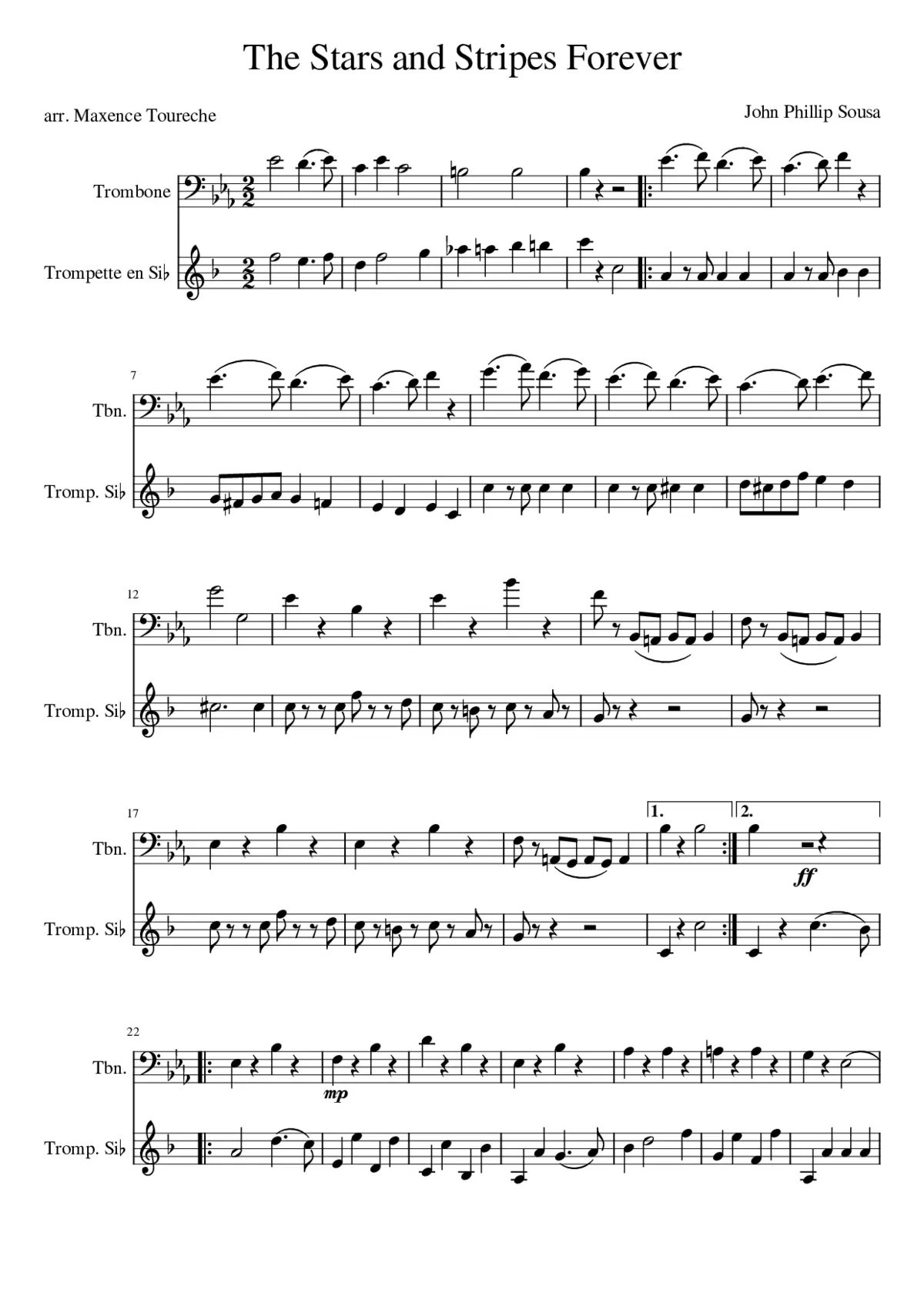 The Stars and Stripes Forever - Page 1