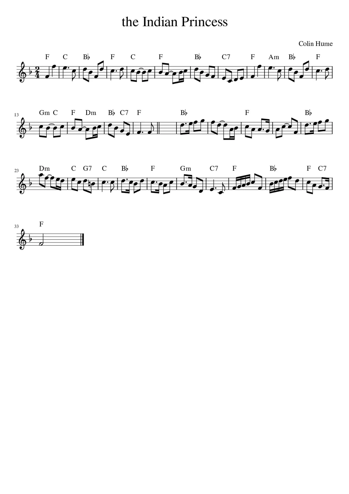 the Indian Princess - Page 1