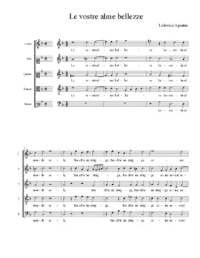 Le vostre alme bellezze