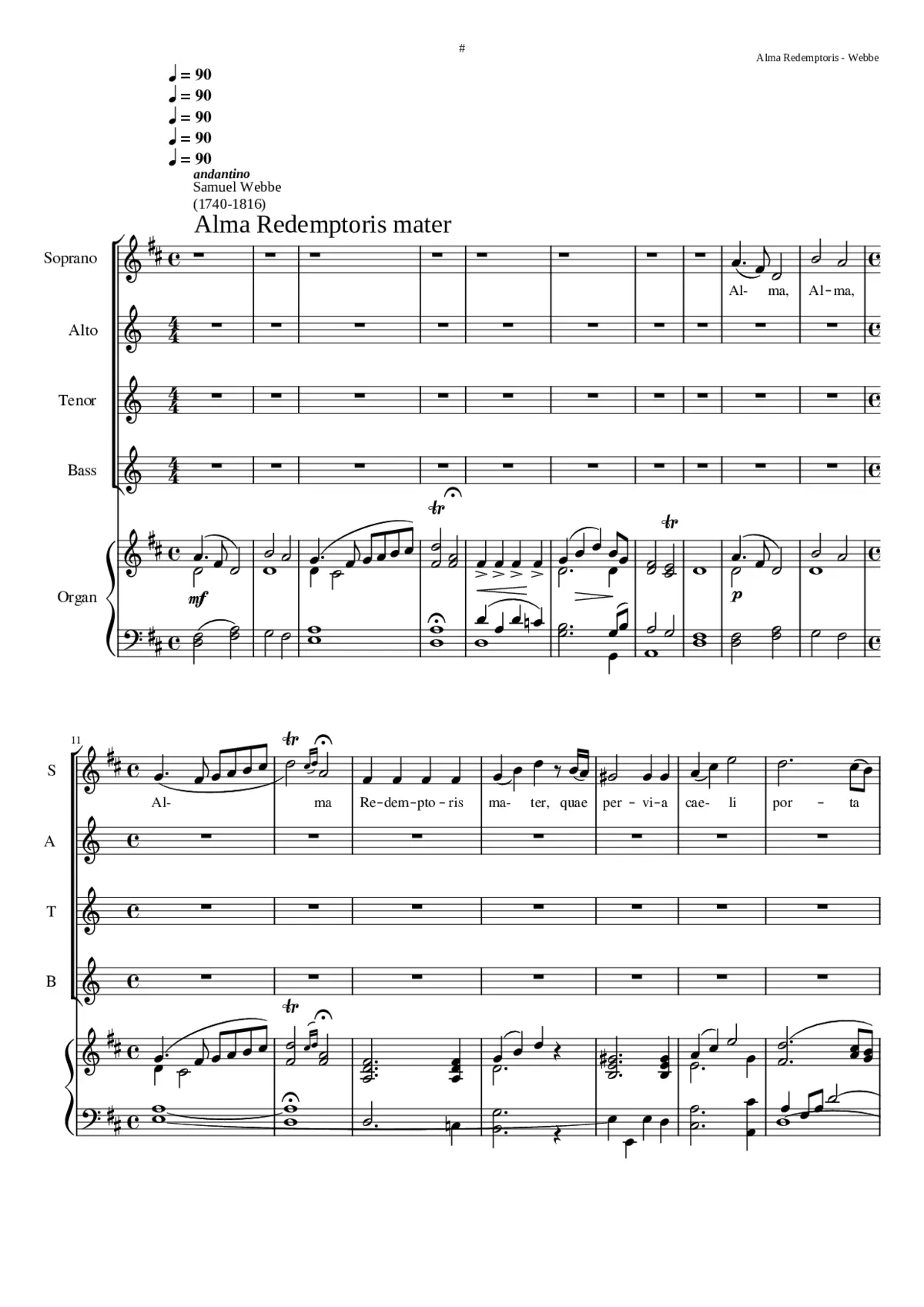 Alma Redemptoris - Page 1