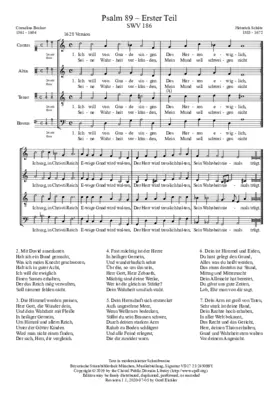 Ich will von Gnade singen, SWV 186