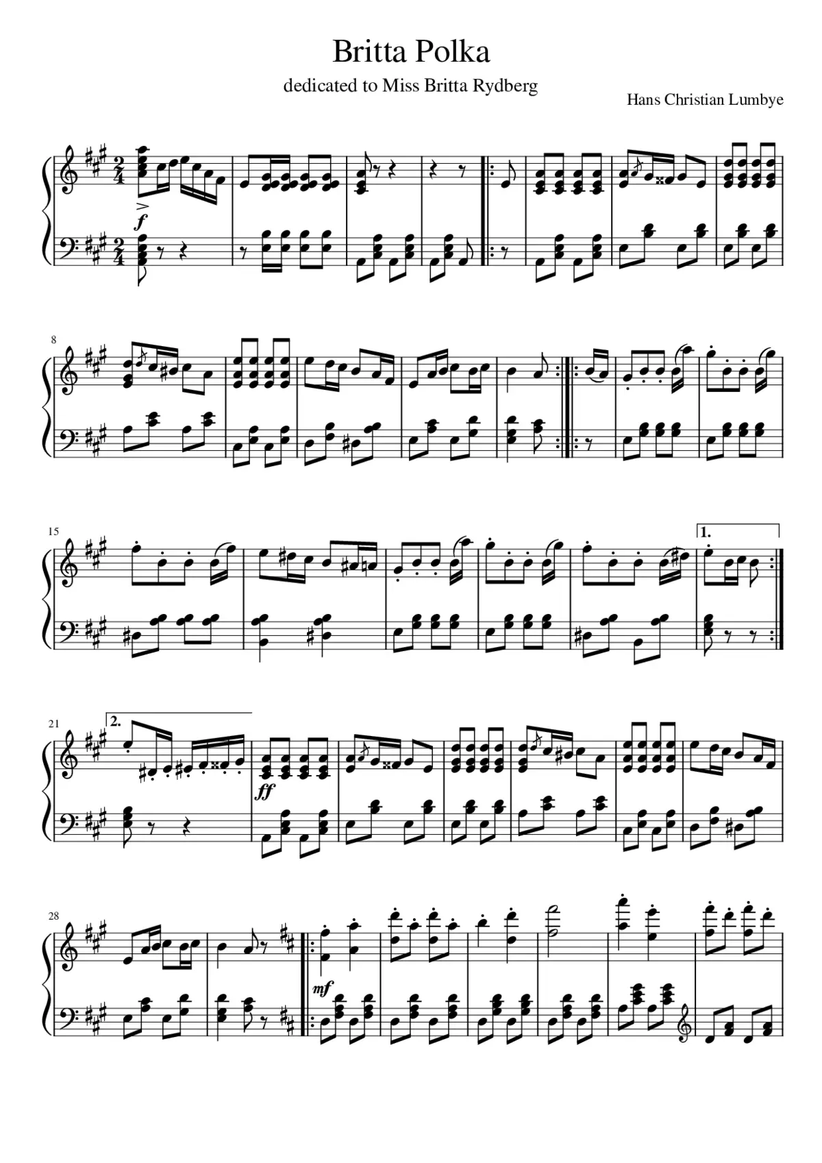 Britta Polka - Page 1