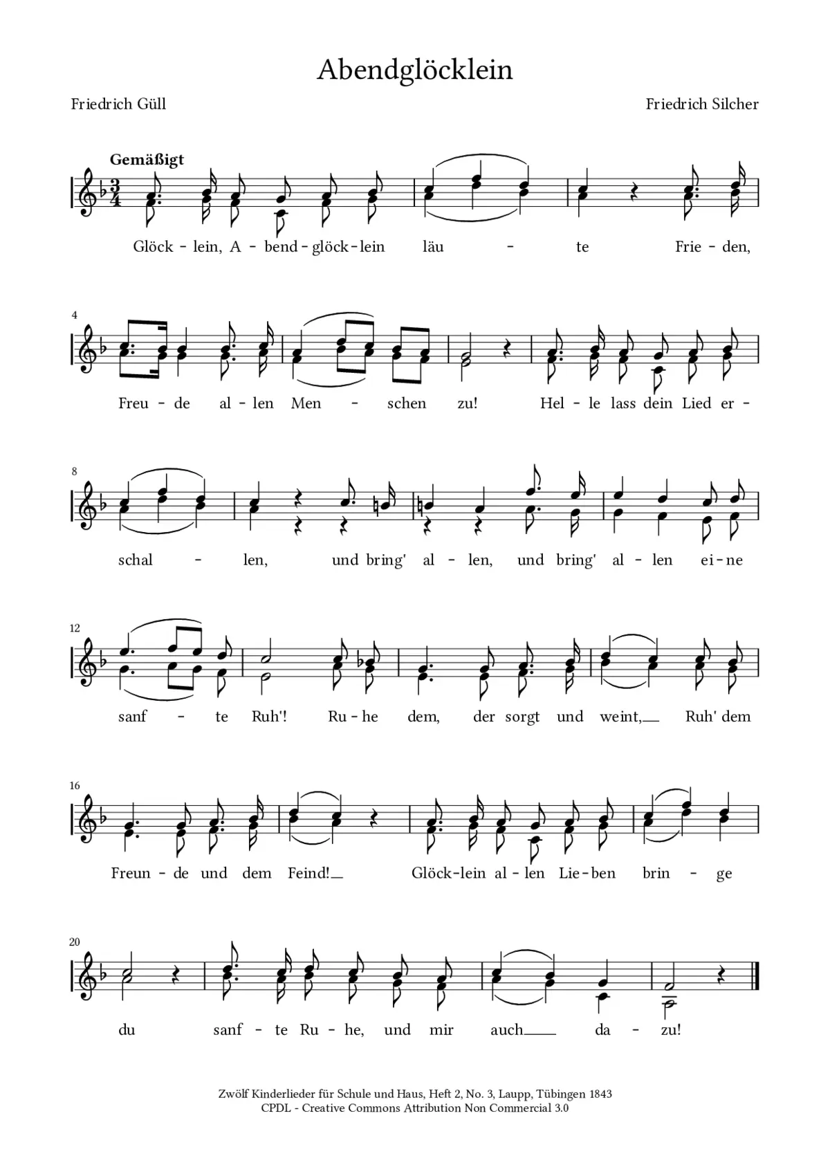 Abendglöcklein - Page 1