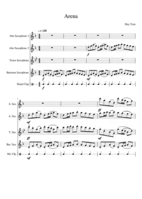 Arena (Sax Quartet - Written Solos)