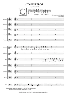 Confitebor a 6 con 5 viole