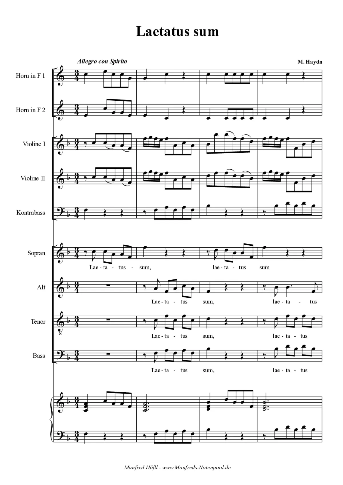 Graduale "Laetatus" - Page 1