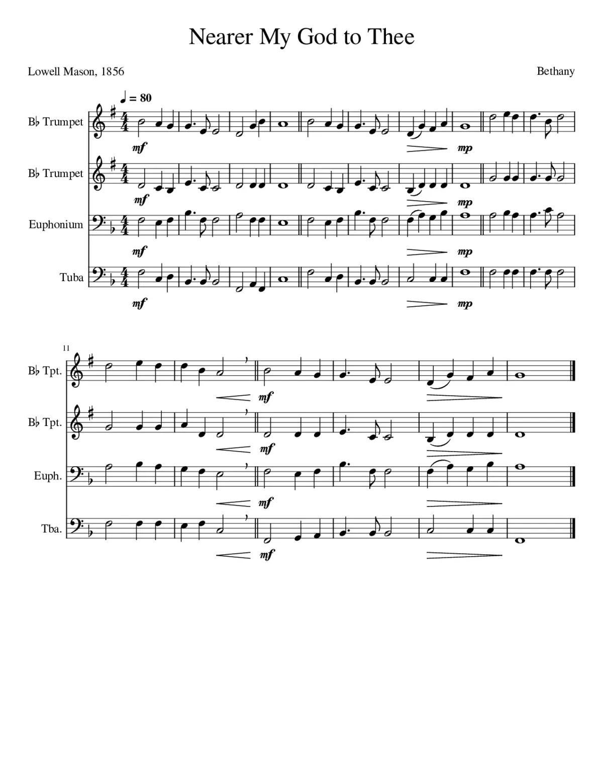 Nearer My God to Thee! - Page 1