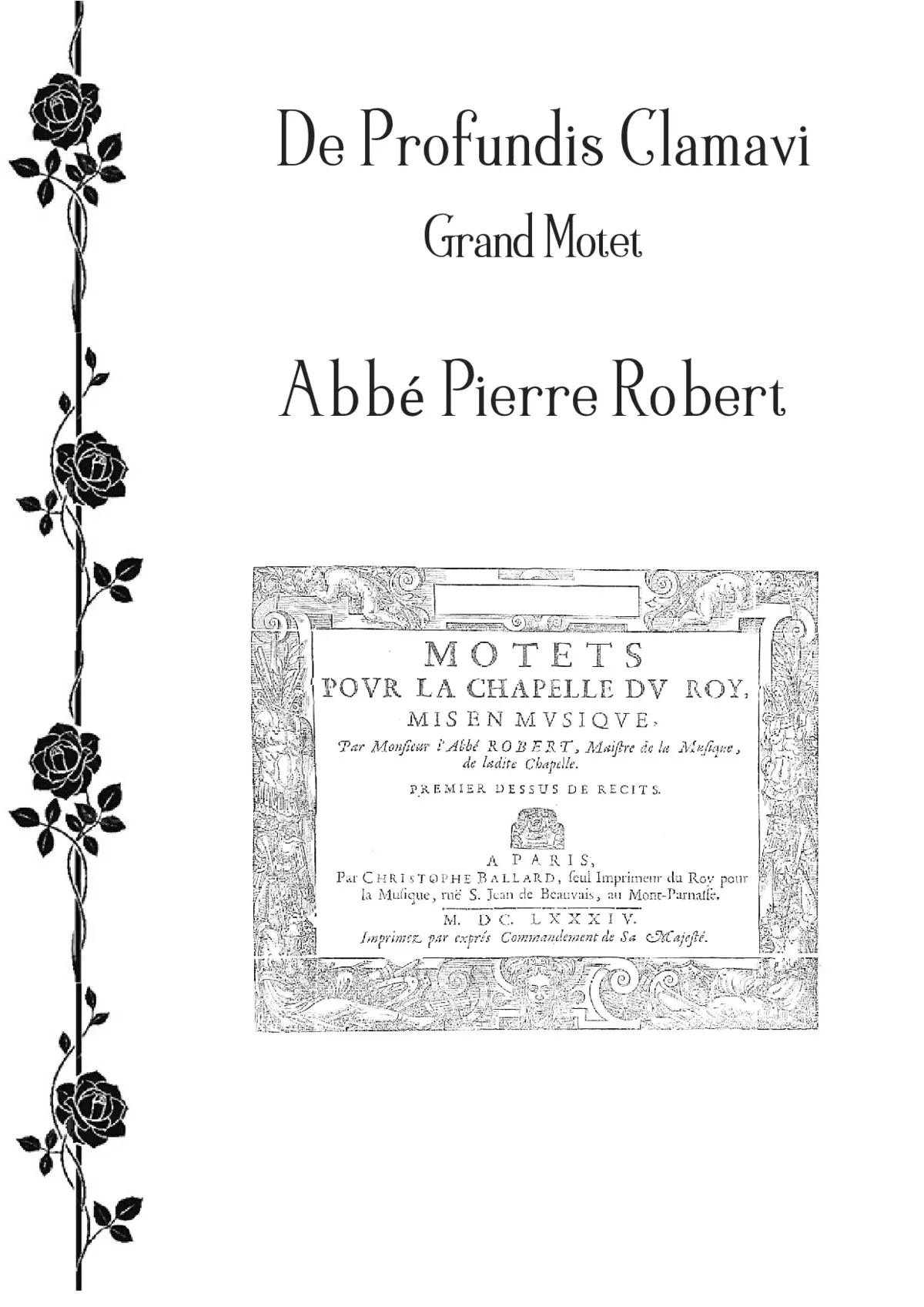 De profundis clamavi - Page 1